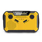 Hand Cranked Radio WB369 with solar cells & 2000 mAh powerbank 2500