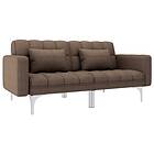 vidaXL Sovesofa brun tyg 247219