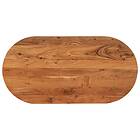 vidaXL Bordsskiva 80x40x3,8 cm oval massivt akaciaträ 370092