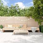 vidaXL Loungegrupp för trädgården 4 delar massiv furu 3186627