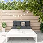 vidaXL Loungegrupp för trädgården 2 delar vit massiv furu 3186621