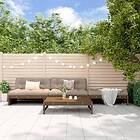 vidaXL Loungegrupp för trädgården 4 delar honungsbrun massiv furu 3186630