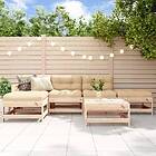 vidaXL Loungegrupp för trädgården 6 delar massiv furu 3186319