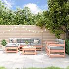 vidaXL Loungegrupp för trädgården 7 delar massiv douglasgran 3186247