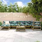 vidaXL Loungegrupp med dynor 8 delar impregnerad furu 3186276