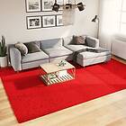 vidaXL Mjuk matta med kort lugg tvättbar röd 240x340 cm 375178