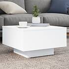 vidaXL Tables Basses med LED vit 55x55x31 cm 836574