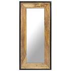 vidaXL Miroir 110x50 cm massivt mangoträ 321631