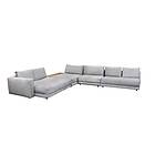 Cane-Line Scale corner sofa Light grey 2-sitsmodul, 2-sitsschäslong, 1-sitsmodul
