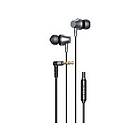 Wired Vipfan in-ear headphones M17 3,5mm jack (black)