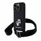 Karl Lagerfeld Saffiano Crossbody Case for iPhone 15 Pro