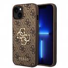 Guess PU 4G Metal Logo Case for iPhone 15