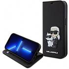 Karl Lagerfeld PU Saffiano NFT Book Case for iPhone 15