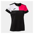 Joma Crew V Short Sleeve T-shirt Svart 2XL Kvinna
