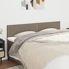 vidaXL Huvudgavlar 2 st taupe 90x5x78/88 cm tyg 345968