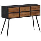 vidaXL Konsolbord med lådor 116x30x76 cm massiv återvunnen teak 358525