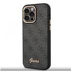 Guess PC/TPU 4G Metal Camera Outline Fodral för iPhone 14 Pro