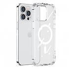 Joyroom Magnetic Defender Case for iPhone 14 Armored Case with Hooks Stand Clear