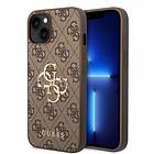 Guess iPhone 15 Plus Skal 4G Logo Brun