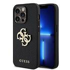 Guess iPhone 15 Pro Max Skal Perforated Glitter Svart