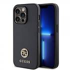 Guess iPhone 15 Pro Max Skal Metal Logo Strass Svart