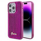 Guess iPhone 15 Pro Max Skal Sequin Fuschia