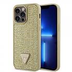 Guess iPhone 15 Pro Max Skal Rhinestone Guld