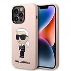 Karl Lagerfeld iPhone 15 Pro Skal Ikonik NFT Rosa