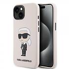 Karl Lagerfeld iPhone 15 Skal Ikonik NFT Rosa