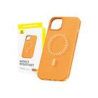 Baseus iPhone 15 Pro Skal Fauxther Series MagSafe Orange