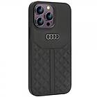 Audi iPhone 14 Pro Max Skal Genuine Leather Case Svart