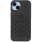 Audi iPhone 14 Skal Genuine Leather Case Svart