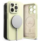 Ringke iPhone 15 Pro Skal Silicone Magnetic Sunny Lime