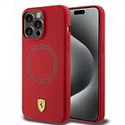 Ferrari iPhone 15 Pro Max Skal Silicone MagSafe Röd