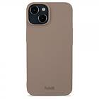 Holdit iPhone 15 Skal Slim Case Mocha Brown