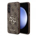 Guess Samsung Galaxy S23 FE Skal 4G Metal Logo Brun