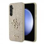 Guess Samsung Galaxy S23 FE Skal Fixed Glitter Guld