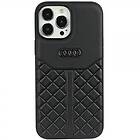 Audi iPhone 13/iPhone 13 Pro Skal Genuine Leather Case Svart