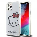 Hello Kitty iPhone 12/iPhone 12 Pro Skal Logo Vit
