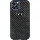 Audi iPhone 12/iPhone 12 Pro Skal Carbon Fiber Svart