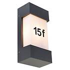 Qazqa Moderne utendørs vegglampe mørkegrå IP44 Tide