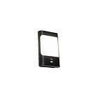Qazqa Vegglampe sort inkl. LED IP44 med bevegelsessensor Khuvan