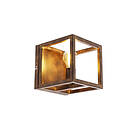 Qazqa Industriell vegglampe rustbrun Cage