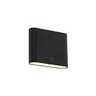 Qazqa Moderne utendørs vegglampe sort 11.5 cm inkl. LED IP65 Batt