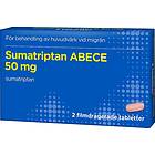 ABECE Sumatriptan Filmdragerad Tablett 50mg 2 Tabletter