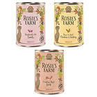 Rosie's Farm Sparpack: Adult 24 x 400g Blandpack I (Kyckling, Nötkött, Lamm)