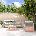 vidaXL Loungegrupp för trädgården 6 delar massiv douglasgran 3186205