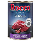 Rocco Classic 12 x 400g hundfoder Nötkött & vildsvin