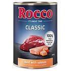 Rocco Classic 12 x 400g hundfoder Nötkött & lax