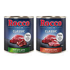 Rocco Classic 12 x 800g Mix: Nötkött & lamm, Nötkött & vilt